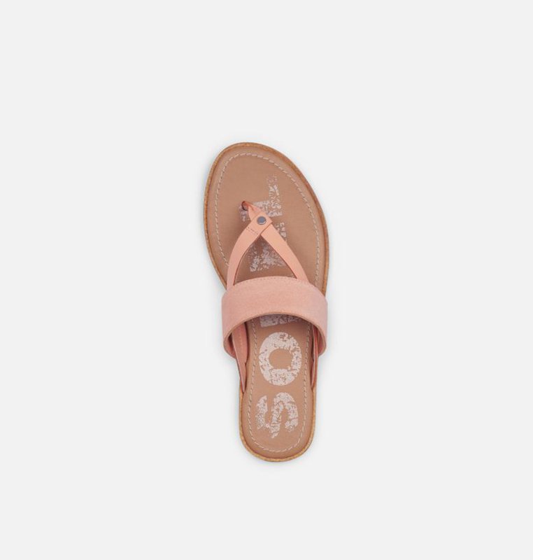 Sorel Ella™ Flip Flat - Womens Sandals Pink - 081273HUZ